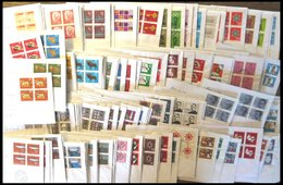 LOTS VB BRIEF, 143 Verschiedene Viererblocks Von 1964-68 Mit Zentrischen Stempeln Auf Sammlerbriefen, Pracht - Gebruikt