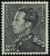BELGIEN 428 *, 1936, 2.45 Fr. Grauschwarz, Falzrest, Pracht - Altri & Non Classificati