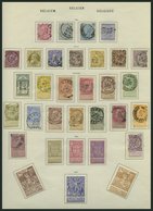 SAMMLUNGEN, LOTS *, O, In Den Hauptnummern Bis Auf Mi.Nr. 127 Komplette Sammlung Belgien Von 1883-1915, Meist Prachterha - Colecciones