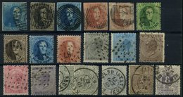 SAMMLUNGEN, LOTS O, 1849-1870, Kleines Lot Von 19 Gestempelten Werten, U.a. Nr. 2,3A,9 (2x), 21/2 Etc., Meist Pracht - Colecciones