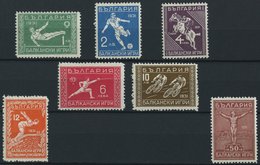 BULGARIEN 252-58 *, 1933, Balkan-Olympiade, Falzrest, Pracht - Other & Unclassified