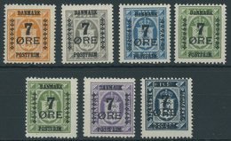 DÄNEMARK 159-65 *, 1926, 7 Ø Auf 1 - 20 Ø, Falzrest, Prachtsatz - Used Stamps