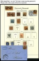 SAMMLUNGEN, LOTS O, Fast Nur Gestempelte Sammlung Dänemark Von 1851-1958 Mit Diversen Mittleren Werten, Feinst/Pracht, B - Altri & Non Classificati