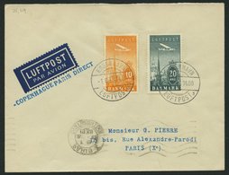 ERSTFLÜGE 1.6.1938, Paris-Kopenhagen, Direct, Prachtbrief - Otros & Sin Clasificación