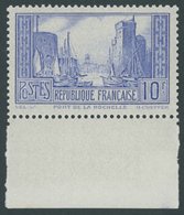 FRANKREICH 241I **, 1929, 10 Fr. Mattultramarin Hafen Von La Rochelle, Type I, Postfrisch, Pracht, Mi. 150.- - Altri & Non Classificati