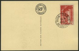 FRANKREICH 359/60 BRIEF, 1937, National-Museen Mit Sonderstempel Je Auf Leer Gestempelter Künstlerpostkarte Vom Louvre,  - Other & Unclassified