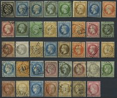 LOTS O, 1849-75, Kleine Partie Von 39 Verschiedenen Werten, Etwas Unterschiedlich Mit Vielen Prachtwerten, Mi. 1120.- - Colecciones Completas