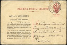 MILITÄRPOST 1912, Feldpoststempel CORPO D`ARMATA TRIPOLITANA Auf Seltener Feldpost-Vordruckkarte, Feinst - Rotes Kreuz