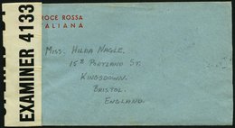 ITALIEN Italienischer Rotkreuz-Umschlag Für Kriegsgefangenenpost Während Des II. Weltkrieges, Nach England, Verschlussst - Croce Rossa