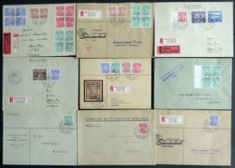 SAMMLUNGEN, LOTS 1944/5, 9 Briefe In Die Schweiz Mit Verschiedenen Frankaturen, Pracht - Lotti E Collezioni