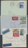 SAMMLUNGEN, LOTS 1950/1, 3 Verschiedene Belege In Die Schweiz, U.a. Mi.Nr. 823, Pracht - Colecciones