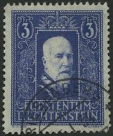 LIECHTENSTEIN 141I O, 1933, 3 Fr. Fürst Franz I, Pracht, Gepr. Liniger, Mi. 280.- - Altri & Non Classificati