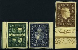 LIECHTENSTEIN 183-85 **, 1939, Wappen Und Fürst Franz Josef II, Prachtsatz, Mi. 70.- - Autres & Non Classés