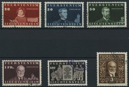 LIECHTENSTEIN 186-91 O, 1940, 100. Geburtstag, Prachtsatz, Mi. 220.- - Autres & Non Classés