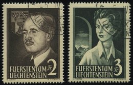 LIECHTENSTEIN 332/3 O, 1955, Fürstenpaar, Pracht, Mi. 130.- - Other & Unclassified