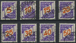 PORTOMARKEN P 13-20 O, 1928, Ziffer Mit Band, Prachtsatz, Mi. 100.- - Strafportzegels