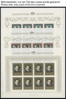 LOTS **,o,Brief , Dublettenpartie Liechtenstein Von 1969-88, Dabei Kleinbogen Und Einige FDC`s, Vieles Postfrisch Und Ge - Sammlungen