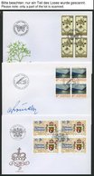 SAMMLUNGEN, LOTS VB BRIEF, 1994-96, Partie Verschiedener Kompletter Ausgaben, Je In Viererblocks, Auf FDC, Pracht, Mi. 3 - Sammlungen