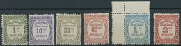 PORTOMARKEN P 21-26 **, 1925/32, Postauftragsmarken, Postfrischer Prachtsatz, Mi. 350.- - Taxe