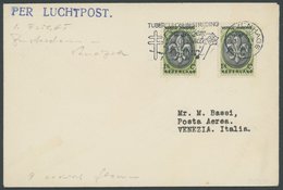 NIEDERLANDE 301 BRIEF, 1937, Erstflug Amsterdam-Wien-Venedig Auf Brief Mit Maschinen-Sonderstempel Tuberkulose Nach Ital - Otros & Sin Clasificación