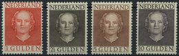 NIEDERLANDE 540-43 *, 1949, Königin Juliana, Falzrest, Prachtsatz - Sonstige & Ohne Zuordnung