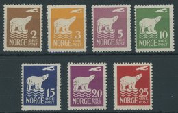 NORWEGEN 109-15 **, 1925, Nordpolflug, Postfrischer Prachtsatz, Mi. 170.- - Other & Unclassified