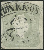 ÖSTERREICH 23a O, 1861, 1.05 Kr. Hellgrau, Pracht, Gepr. Drahn, Mi. 200.- - Other & Unclassified