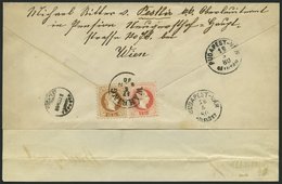 ÖSTERREICH 37II,39II BRIEF, 1880, 5 Kr. Rot Und 15 Kr. Braun, Feiner Druck, Rückseitig Auf Reco-Brief Mit K1 WAHRING Nac - Otros & Sin Clasificación