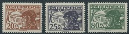 ÖSTERREICH 1918-1938 474/5,478 **, 1930, 20, 25 Und 80 G. Flugpost, 3 Prachtwerte, Mi. 62.- - Sonstige & Ohne Zuordnung