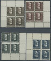 ÖSTERREICH 494-97 VB **, 1928, 10 Jahre Republik In Eckrandviererblocks, Prachtsatz, Mi (240.-) - Otros & Sin Clasificación