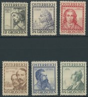 ÖSTERREICH 1918-1938 591-96 **, 1934, Baumeister, Postfrischer Prachtsatz, Mi. 150.- - Sonstige & Ohne Zuordnung