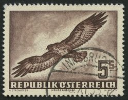 ÖSTERREICH 986 O, 1953, 5 S. Vögel, Pracht, Mi. 120.- - Used Stamps