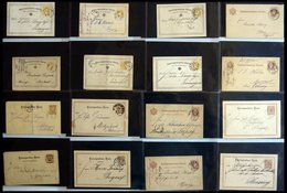 GANZSACHEN 1869-ca. 1920, Sammlung Von 62 Gebrauchten Ganzsachen (fast Nur Postkarten), Dabei Einige Bessere Abstempelun - Sonstige & Ohne Zuordnung