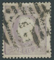 PORTUGAL 33 O, 1870, 240 R. Lila, Pracht, Mi. 600.- - Altri & Non Classificati