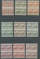 SAN MARINO 68-80 VB **, 1921, Ziffer Und Monte Titano In Postfrischen Viererblocks, Normale Zähnung, Prachtsatz, Mi. (60 - Altri & Non Classificati