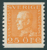 SCHWEDEN 186IIWA **, 1936, 25 Ö. Orange, Weißes Papier, Postfrisch, Pracht, Mi. 65.- - Sonstige & Ohne Zuordnung