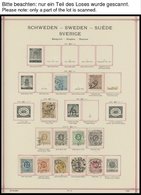 SAMMLUNGEN, LOTS O, Restsammlung Schweden Von 1858-1959 Mit Noch Mittleren Ausgaben, Fast Nur Prachterhaltung - Collections