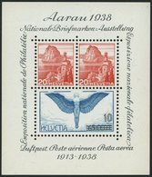 SCHWEIZ BUNDESPOST Bl. 4 **, 1934, Block Aarau, Pracht, Mi. 75.- - 1843-1852 Poste Federali E Cantonali