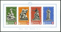 SCHWEIZ BUNDESPOST Bl. 5 **, 1940, Block Pro Patria, Pracht, Mi. 450.- - 1843-1852 Kantonalmarken Und Bundesmarken