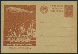 GANZSACHEN P 103 BRIEF, 1931, 5 K. Zeppelin-Ganzsachenkarte, Bild 29, Ungebraucht, Pracht - Brieven En Documenten