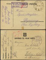 TSCHECHOSLOWAKEI 1938, Feldpostkarte Vom Feldpostamt Nr. 47 Mit K2 POLNI POSTA C.47/C.S.P. Mit Violettem Zensurstempel U - Otros & Sin Clasificación