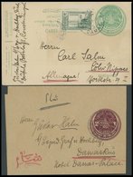 TÜRKEI 1915, Hochberg Expedition, Eine Ganzsachenkarte Und Ein Streifband Mit Verschiedenen DAMAS-Stempeln, Pracht - Otros & Sin Clasificación