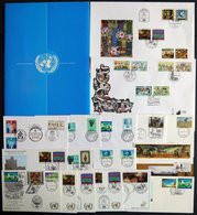 UNO - WIEN **,Brief , Komplette Postfrische Sammlung UNO-Wien Von 1979-91, Dazu Einige FDC`s Von 1993-95 Sowie 3 Mappen  - Altri & Non Classificati