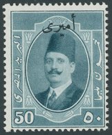 ÄGYPTEN - DIENSTMARKEN D 38 **, 1924, 50 M. Grünblau, Postfrisch, Pracht - Service
