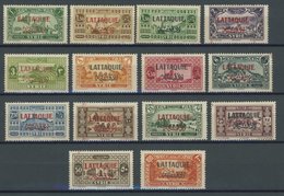 ALAWITEN-GEBIET 72-85 *, 1931, 1 Pia. - 100 Pia. LATAQUIE, Falzreste, 14 Prachtwerte, Mi. 158.- - Otros & Sin Clasificación