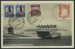 KOLUMBIEN 29.6.1932, Erstflugkarte Cali-Bogota, Rückseitige Frankatur Auf Fotokarte (DOX), Pracht - Kolumbien