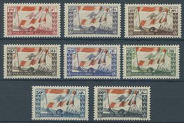 LIBANON 328-35 **, 1946, Landesflagge, Postfrischer Prachtsatz - Liban