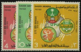 SAUDI-ARABIEN 554-56 **, 1974, Weltpostverein, Prachtsatz, Mi. 190.- - Saudi Arabia