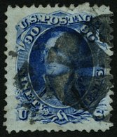 USA 25 O, Scott 72, 1861, 90 C. Washington, Ohne Waffeleinpressung, Leichte Eckknitter, Feinst, $ 600 - Altri & Non Classificati