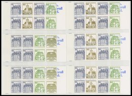 SLG., LOTS DEUTSCHLAND MH **, 1977-82, 10 Postfrische Markenheftchen Bundesrepublik Und Berlin Mit Plattenfehlern: Bund - Collections